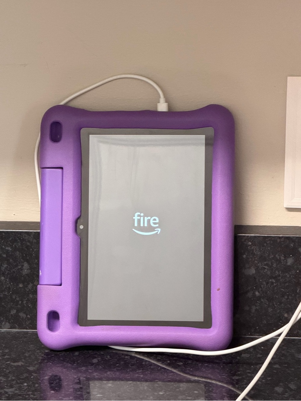Amazon Fire Tablet in Bright Purple Protective Case